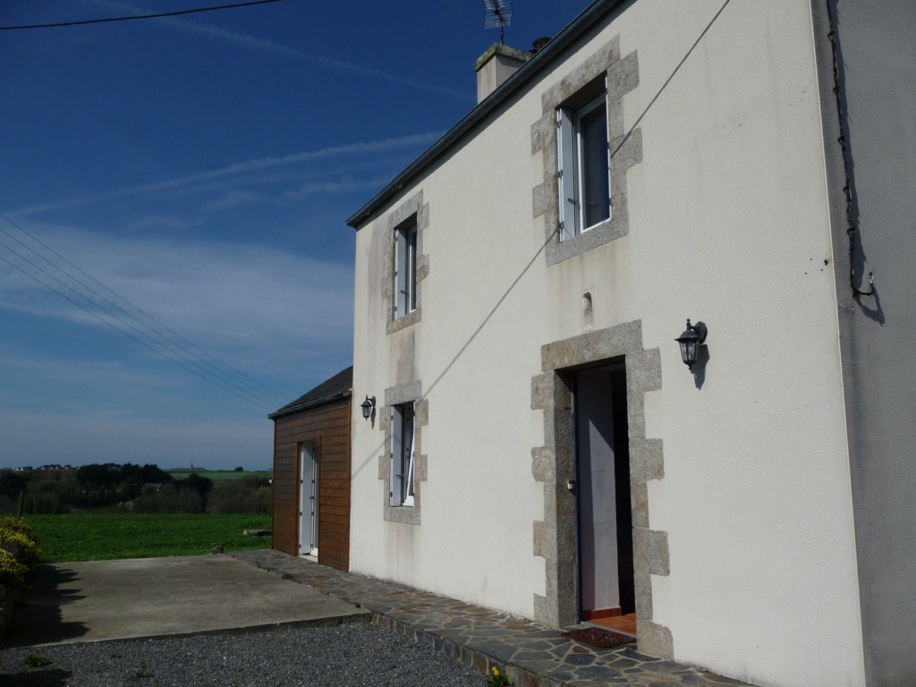 The guest house and the garden