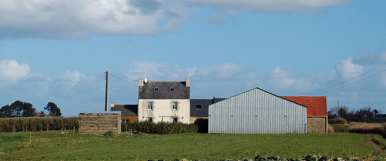 The guest house and the garden